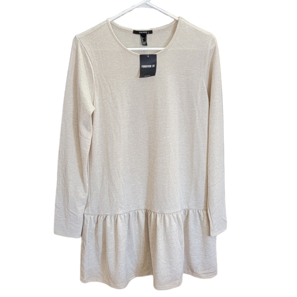FOREVER 21 Knit Oatmeal Tunic Dress